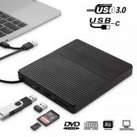 Външна записвачка 2в1- USB 3.0 External DVD+Card Reader, снимка 8 - Други - 32967292
