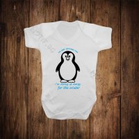 Бебешко боди с щампа пингвин , снимка 1 - Бодита за бебе - 26517793