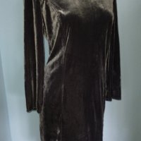 Сребриста рокля за повод / party dress по модел на Burda / зимна рокля за повод , снимка 1 - Рокли - 29000710