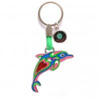 Сувенирен ключодържател, Делфин, Многоцветен, Метален, снимка 3 - Български сувенири - 37228511