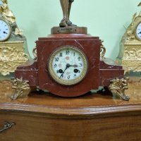 Превъзходен антикварен колекционерски френски каминен часовник , снимка 4 - Антикварни и старинни предмети - 43815641