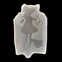 Момиче Вещица Баба Яга в рамка Хелоуин Halloween силиконов молд форма  , снимка 1 - Форми - 36716210