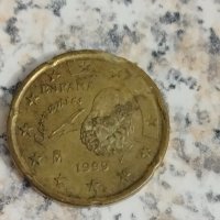 Монета Испания 20 евроцента 1999, снимка 1 - Нумизматика и бонистика - 43779122