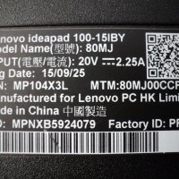 Lenovo Ideapad 100 – 15IBY, снимка 6 - Части за лаптопи - 28496608