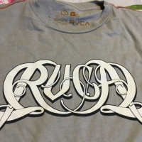 Мъжка тениска RVCA Slogan Light Grey размер М, снимка 2 - Тениски - 25975394