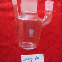  Колба от огнеупорно стъкло с 3 гърла мод.70, Лабораторна стъклария, колби, Огнеупорно стъкло, снимка 5 - Лаборатория - 32409987