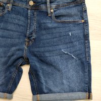 Мъжки къси дънки Jack&Jones размер XL, снимка 3 - Къси панталони - 43242055