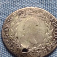 Сребърна монета 20 кройцера 1787г. Йозеф втори Кремниц Свещена Римска Империя 12232, снимка 5 - Нумизматика и бонистика - 42968210