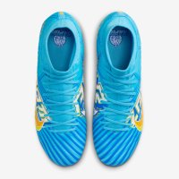 Футболни обувки NIKE ZOOM MERCURIAL SUPERFLY 9 ACADEMY KM BALTIC BLUE/WHITE размер 45, снимка 4 - Футбол - 43218124