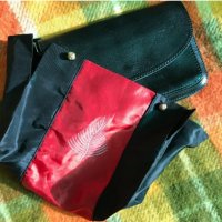 Дамска италианска малка черна чанта естествена кожа дълга дръжка, снимка 13 - Чанти - 34944261