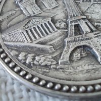 Старинен посребрен сувенир PARIS, снимка 4 - Други ценни предмети - 32372244