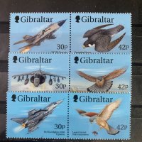 547. Гибралтар 1999 = “ Фауна. Wings of prey I -  Грабливи птици и Бойни самолети ” , **, MNH , снимка 1 - Филателия - 32868872
