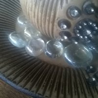 свещник с чинийка и стъклени камъчета CIRCLEWARE Decor New York, снимка 3 - Декорация за дома - 28696210
