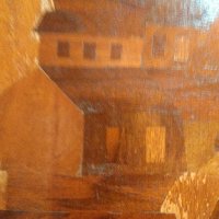 Стара дървена картина, снимка 3 - Антикварни и старинни предмети - 28079668