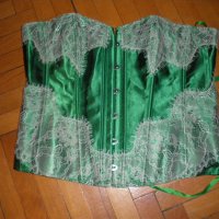 Аdore me-зелен сатенен корсет, снимка 7 - Бельо - 26232173