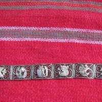 Филигранна сребърна гривна, снимка 2 - Антикварни и старинни предмети - 28352504