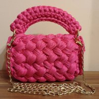 Дамски  плетени чанти, снимка 3 - Чанти - 41615134