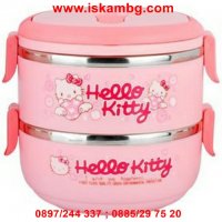 Детска кутия за обяд Hello Kitty - 2 или 3 части, снимка 2 - Други - 26910449