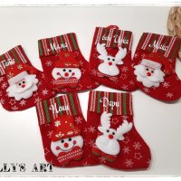 Персонализирано коледно чорапче., снимка 1 - Коледни подаръци - 43158421