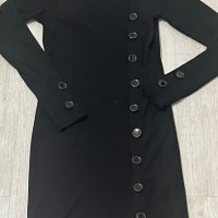 Черна къса рокля размер S, снимка 1 - Рокли - 38884783