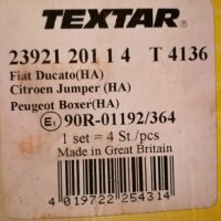 Задни накладки Textar за Citroen Jumper, Fiat Ducato, Peugeot Boxer, снимка 1 - Части - 26401374