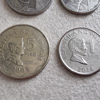 Монети. Филипини. 1, 1, 5, 5  песо . 4 бр. Различни монети., снимка 4 - Нумизматика и бонистика - 39776630