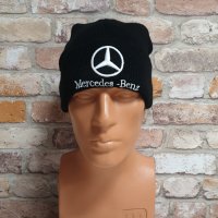 Нова зимна шапка на автомобилната марка Mercedes-Benz (Мерцедес) с подгъв, снимка 4 - Шапки - 43280121
