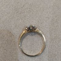 14 к златен годежен пръстен с 0.9 карат диамант, снимка 2 - Пръстени - 38576500