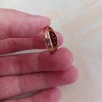 Руски златен пръстен с рубин, снимка 7 - Пръстени - 43453543