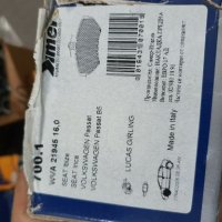 	SIMER 700.1 Italy феродо,предни дискови накладки за VOLKSWAGEN PASSAT от 1996, снимка 2 - Части - 28229356