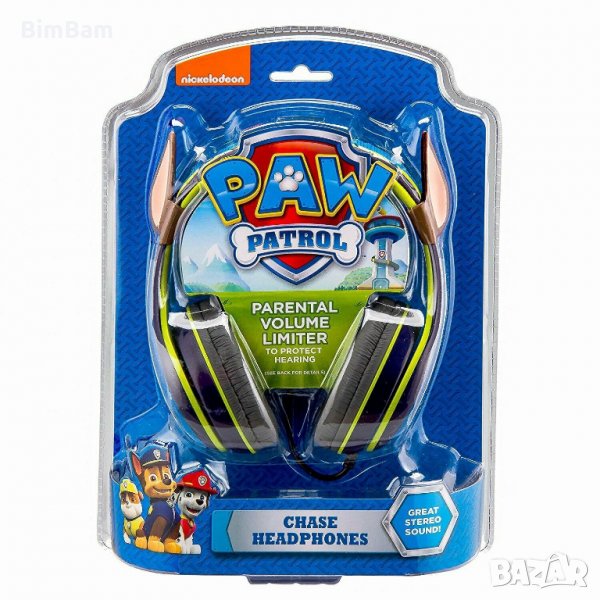  Детски слушалки Paw Patrol - Chase - Nickelodeon, снимка 1