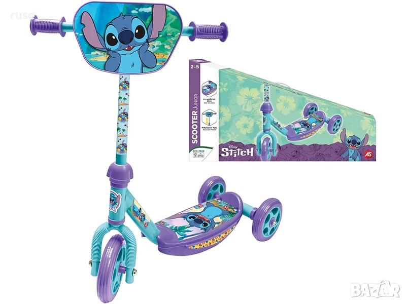 НОВИ! Тротинетка AS Hasbro 3 колела Стич Disney Stitch , снимка 1