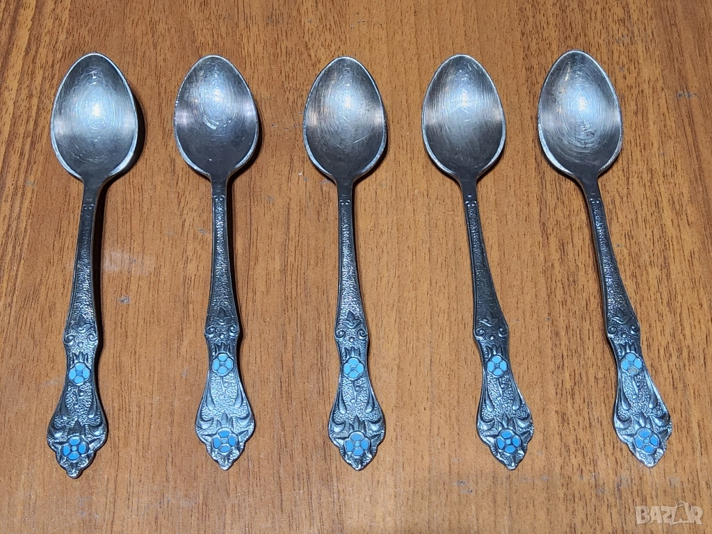 Руски антикварни лъжички МНЦ от 70те години, снимка 1