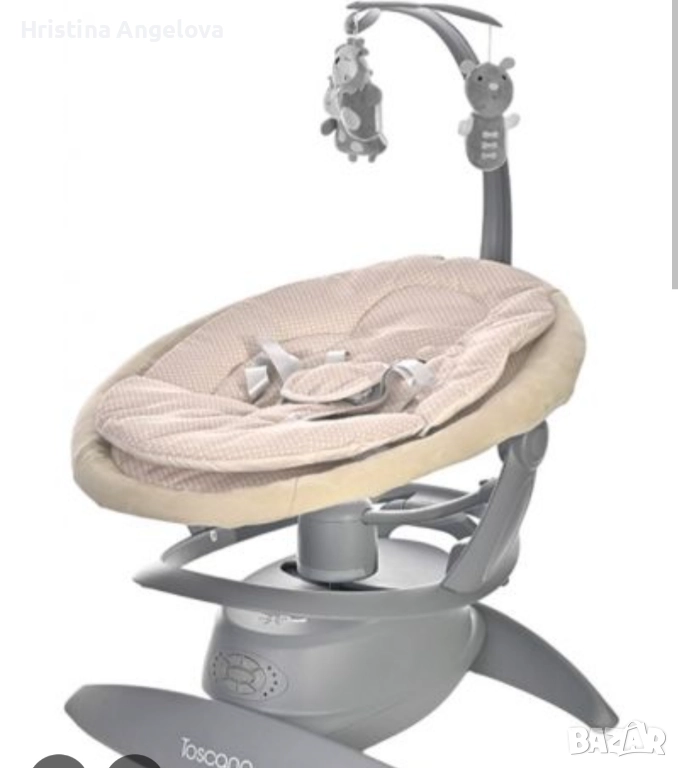 Електрическа бебешка люлка LORELI TOSCANA, снимка 1