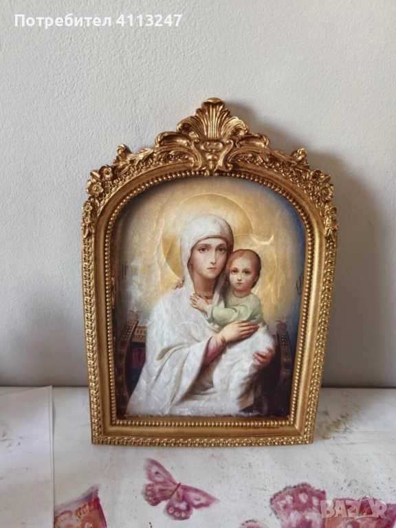 Икона декупаж в красива рамка, снимка 1