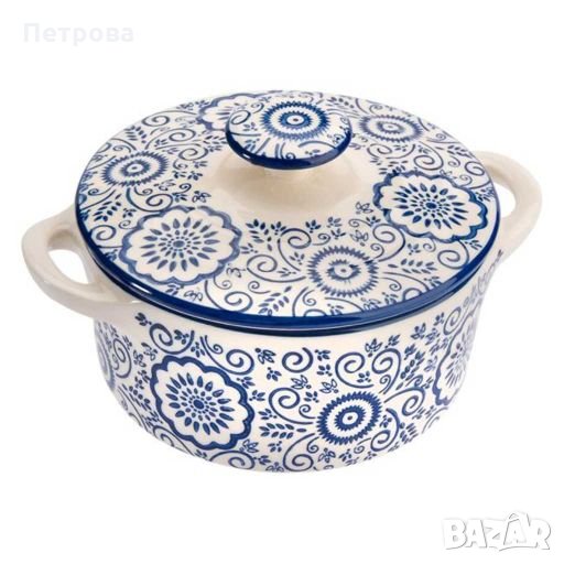 Купа за супа с капак/Керамична купа за супа с капак-600 мл., снимка 1