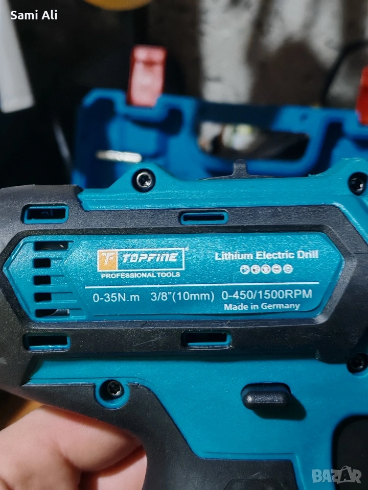 Заглавие: Акумулаторен винтоверт Topfine 48V – Пълен комплект с аксесоари, снимка 1