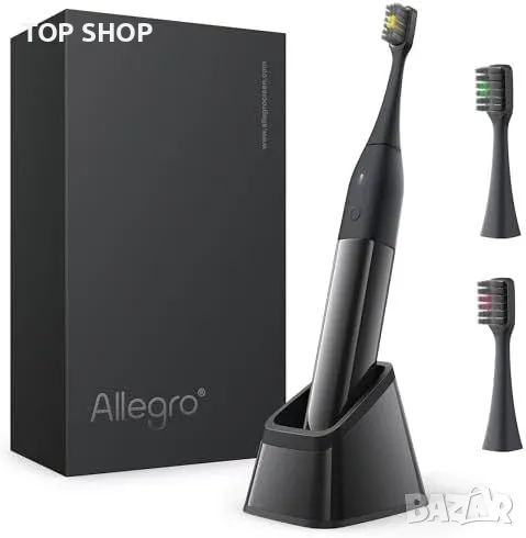 Нова Allegro M1 луксозна звукова четка за зъби с въгленови влакна и гумена глава, снимка 1
