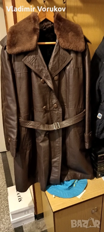 Офицерска кожена шуба, снимка 1