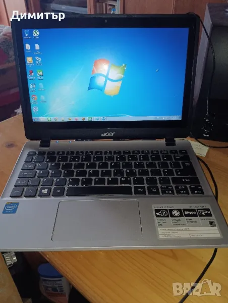 Продавам нетбук Acer, 11" с тъч екран и безжични слушалки LENOVO, снимка 1