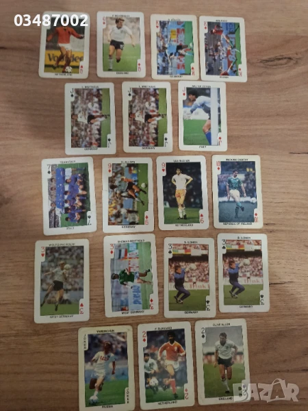 18 Колекционерски карти с футболисти Евро 1988, снимка 1