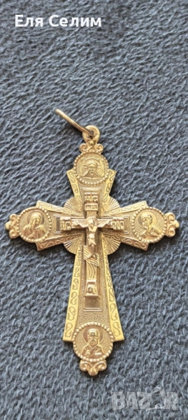 Златен православен кръст 14к, снимка 1