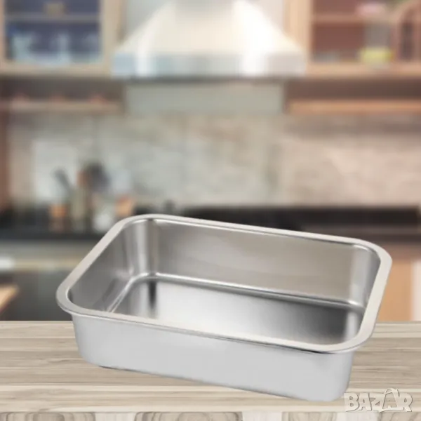 Супер качествени тави от неръждаема стомана в различни размери, снимка 1