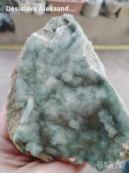 Зелен микрокристален кварц от Мадан , снимка 1