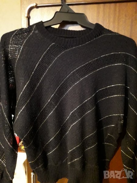 Дамска блуза от трикотажна дантелена плетка размер М, снимка 1