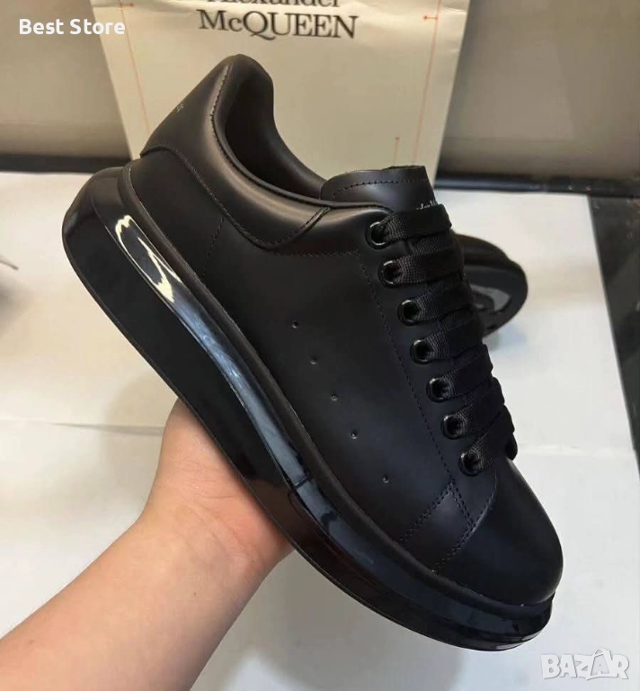 Alexander McQueen Черни Маратонки С Лъскава Подметка 36-44 Номер , снимка 1