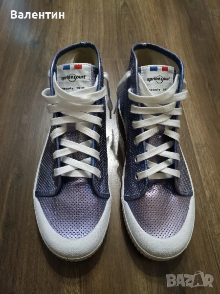 Мъжки маратонки-кецове Spring Court made in France N-45, снимка 1