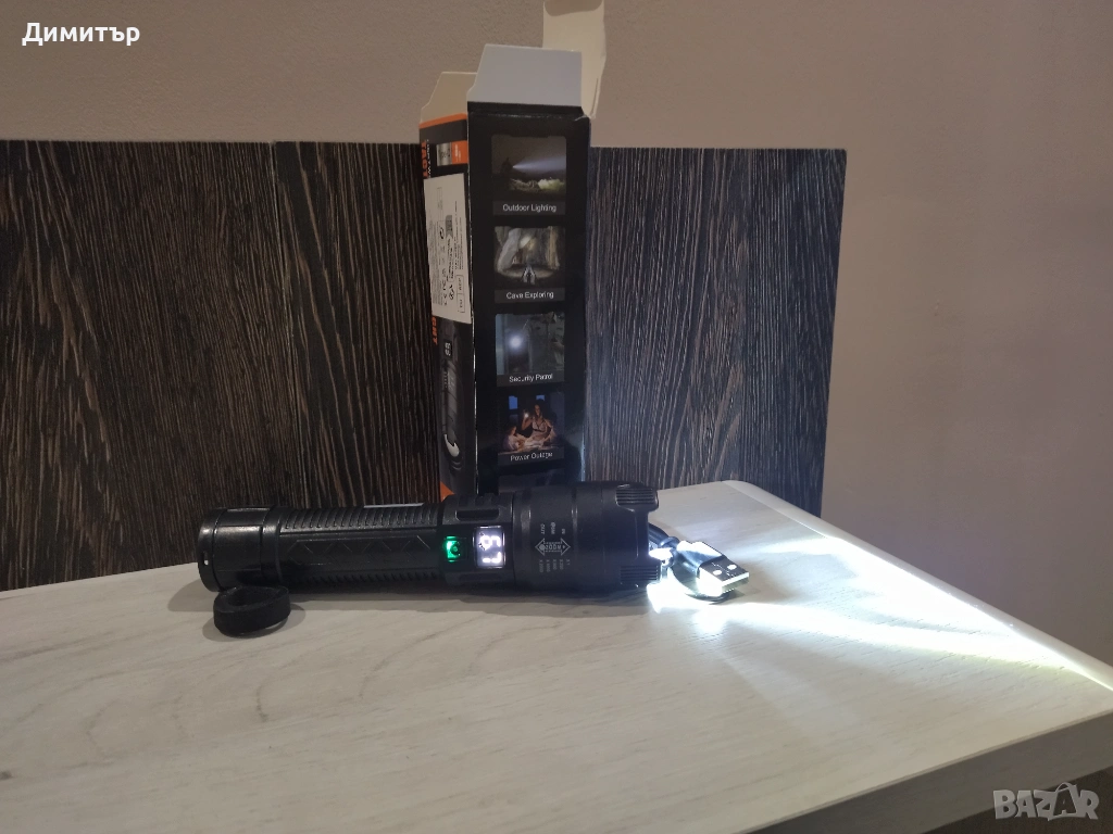 Супер мощен LED фенер – компактен и надежден !!!, снимка 1
