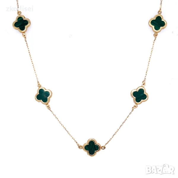 Златно колие с медальон Cleef 6,35гр. 22см. 14кр. проба:585 модел:512-3, снимка 1