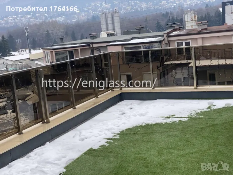 Безпрофилно остъкляване парапети от стъкло, снимка 1